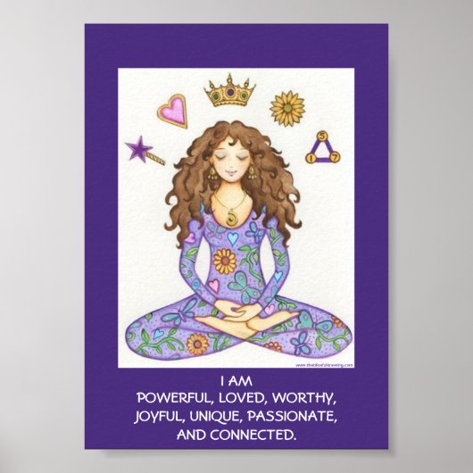 "I AM" Bevestiging 5X7 afdrukken Poster (Voorkant)