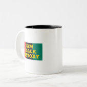 I Am Black History in Gold Font Coffee Mug (Devant gauche)