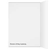 I Am Black Woman Brown Graduation Card (Intérieur (Gauche))