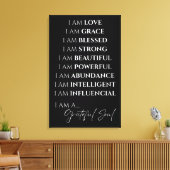 I AM Canvas Afdruk (Insitu (Woonkamer))