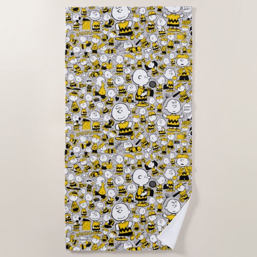 I Am Charlie Brown Pattern Strandlaken (Voorkant)