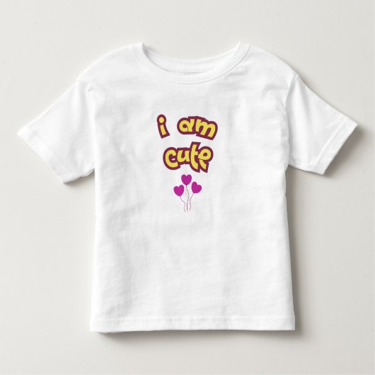 I am cute kinder shirts (Voorkant)