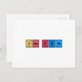 I am Cute Periodic Table Briefkaart (Voorkant / Achterkant)