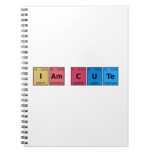 I am Cute Periodic Table Notitieboek