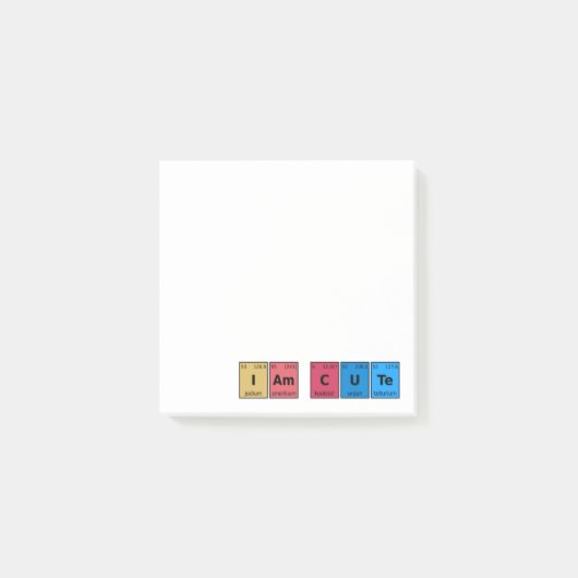 I am Cute Periodic Table Post-it® Notes (Voorkant)