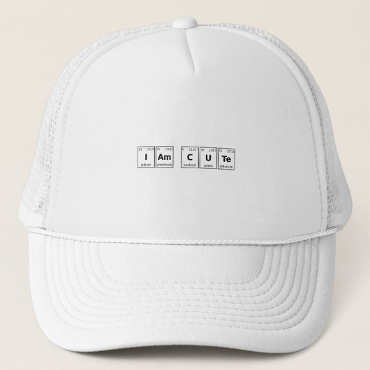 I am Cute Periodic Table Trucker Pet (Voorkant)