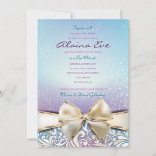 I AM DEVINE Bat mitzvah Invitation