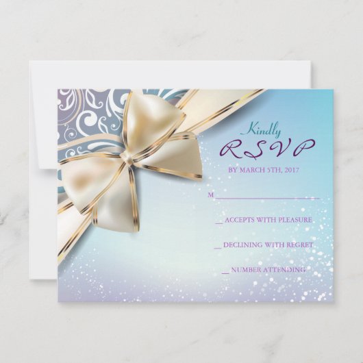I AM DEVINE Bat Mitzvah Invitation Reply Kaart (Voorkant)