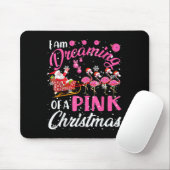 I Am Dreaming Of A Xmas With Nk Santa Flamingos Sl Muismat (Met muis)