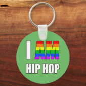 "I AM HIP HOP" RAINBOW BRIEF SLEUTELHANGER (Voorkant)