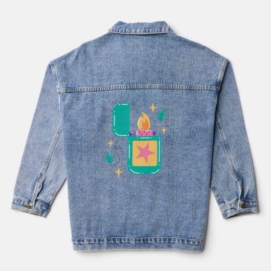 i am hot denim jacket (Achterkant)