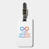 I AM Infinite Velocity – Quantum Energy Design Bagagelabel (Voorkant verticaal)