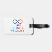 I AM Infinite Velocity – Quantum Energy Design Bagagelabel (Achterkant horizontaal)