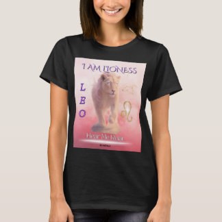 I AM LIONESS Leo Zodiac Vrouwen T-Shirt