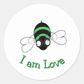 I Am Love Bee Sticker (Devant)