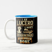 I Am Lucero. I Don't Stop When I'm Tired Tweekleurige Koffiemok (Links)