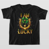 I Am Lucky - Bold Symbolisch T-Shirt Design (Laagn)