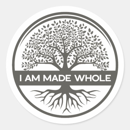 I Am Made Whole - logo autocollant (Devant)