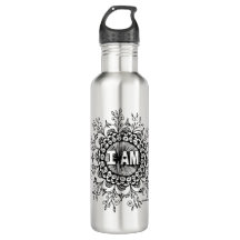 I AM Mandala Stainless Steel Water Bottle