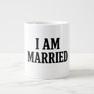 I Am Married Funny - cadeau voor koppels Extra Grote Beker