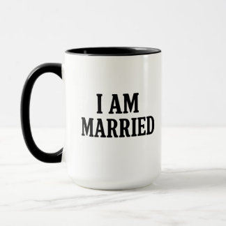 I Am Married Funny Coffee Mok – cadeau voor koppel