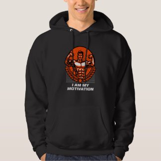 I Am My Motivation Workout Motivational Quote Gym Hoodie
