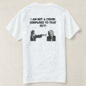 I Am Not  A Crook T-Shirt (Design achterkant)