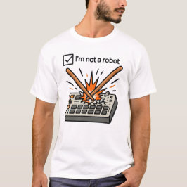 I am not a robot ( DRUMMER ) T-shirt