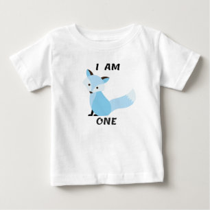 I Am One Baby Peuter Boy Fox T-shirt