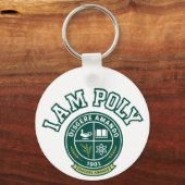I AM POLY Classic Keychain (Achterkant)