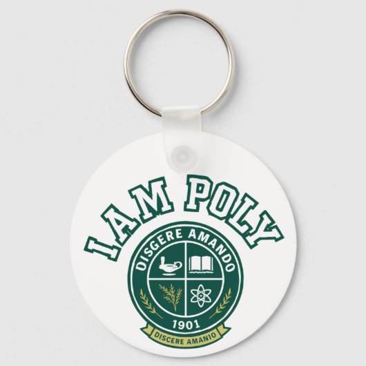 I AM POLY Classic Keychain (Achterkant)