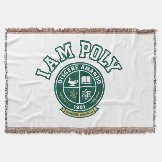 I AM POLY Throw Blanket Deken (Voorkant)