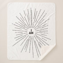 I AM Scriptures Sherpa Blanket ()