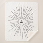 I AM Scriptures Sherpa Blanket () Sherpa Deken (Voorkant)