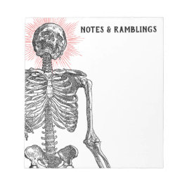 I am Skeleton! Notepad Notitieblok