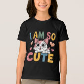 I am so cute Tri-Blend shirt (Voorkant)