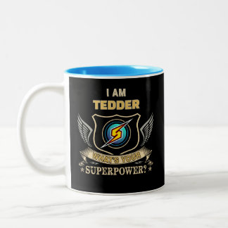 I Am TEDDER What's Your Superpower Tweekleurige Koffiemok