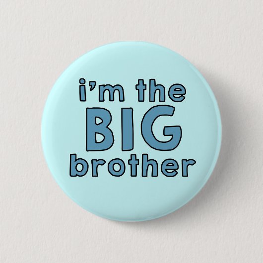 I am the BIG Brother Ronde Button 5,7 Cm (Voorkant)