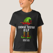 I am The Cookie Tester Elf Christmas Elf T-shirt (Voorkant)