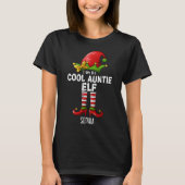 I am The Cool Auntie Elf Funny Elf T-shirt (Voorkant)