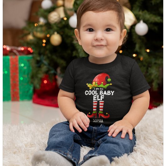 I am The Cool Baby Girl Elf Funny Elf