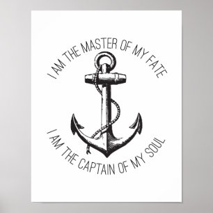 I am the Master of my Fate Poster