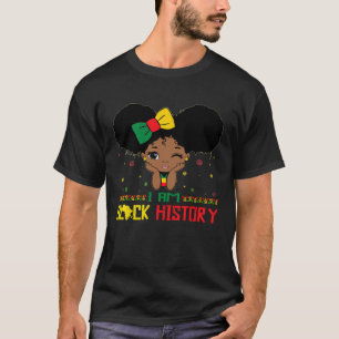 I Am The Strong African Queen girls Black History T-shirt