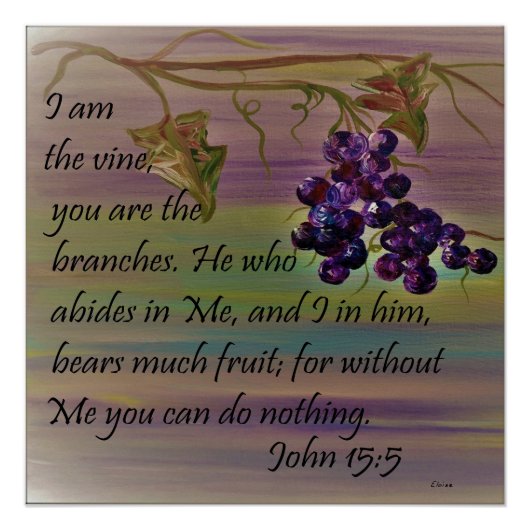 I am the Vine Perfect Poster (Voorkant)