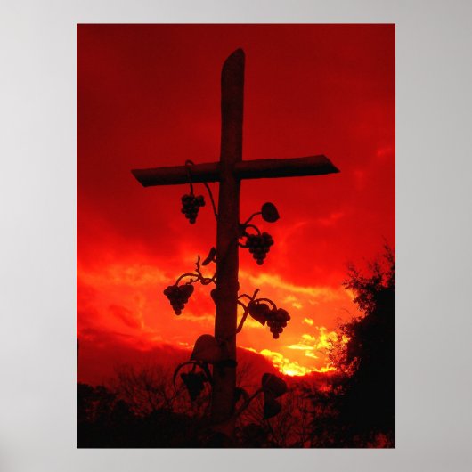 I am the vine, you are the branches cross poster (Devant)