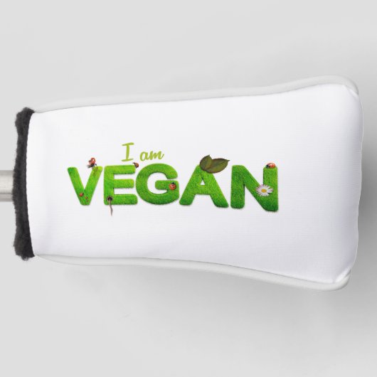 I am Vegan Golf Club Cover (Voorkant)