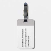 I (Anatomisch hart) Wetenschap Bagagelabel (Achterkant verticaal)