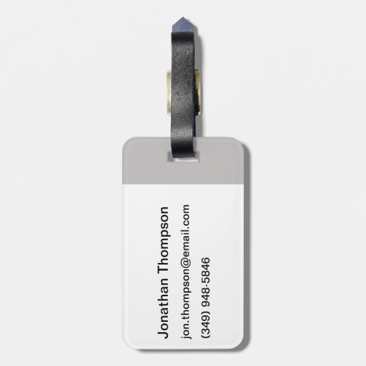 I (Anatomisch hart) Wetenschap Bagagelabel (Achterkant verticaal)