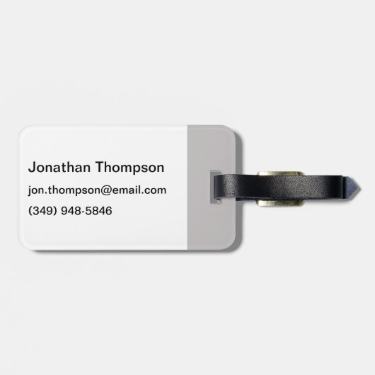 I (Anatomisch hart) Wetenschap Bagagelabel (Achterkant horizontaal)