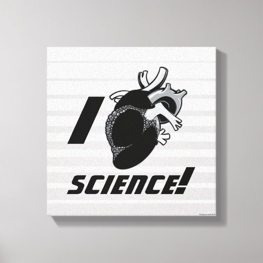 I (Anatomisch hart) Wetenschap Canvas Afdruk (Voorkant)